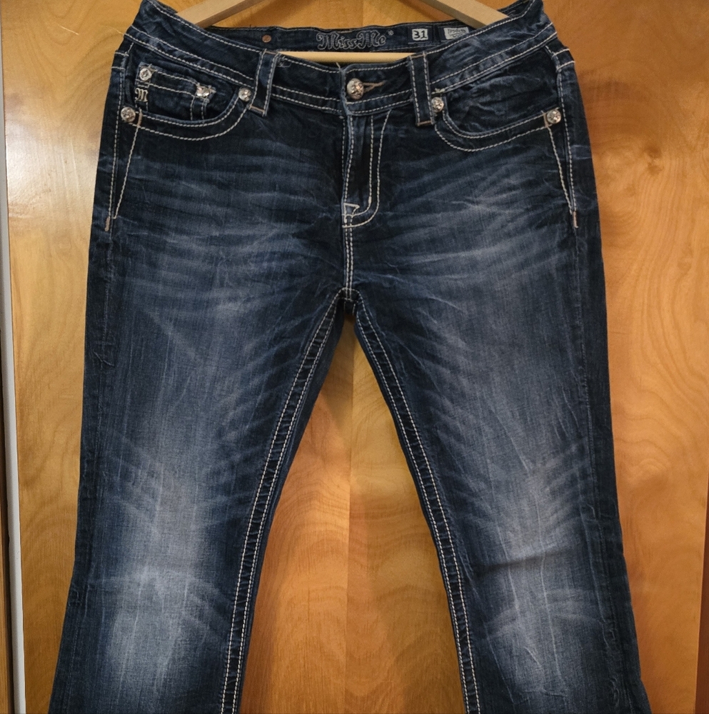 Miss Me Blue Boot Cut Jeans Women's Size 31 - Picture 7 of 7